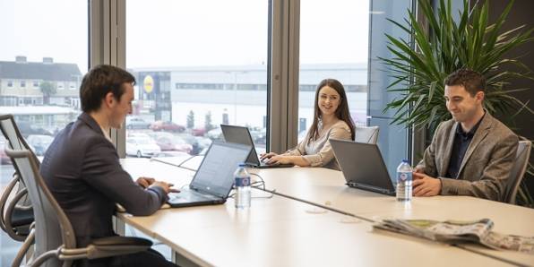 Office - group at high desk